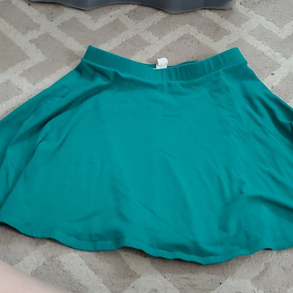 Green skirt